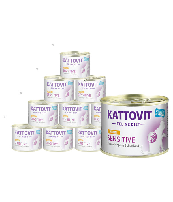 KATTOVIT Feline Diet Nassfutter Sensitive, 12 x 185 g