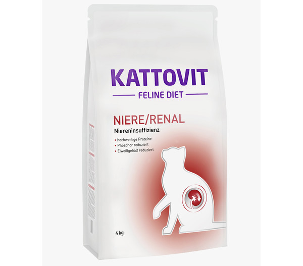 KATTOVIT Feline Diet Trockenfutter für Katzen Niere/Renal