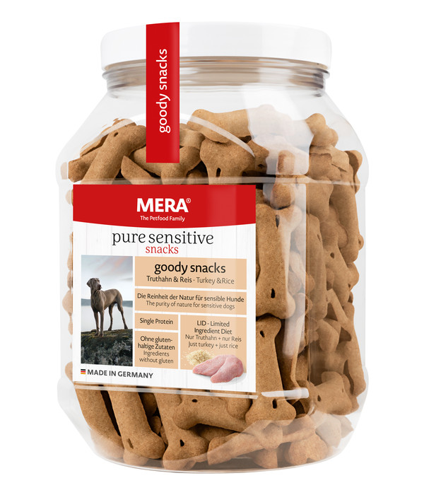 Mera Hundesnack Pure Sensitive Goody, Truthahn & Kartoffel, 600g