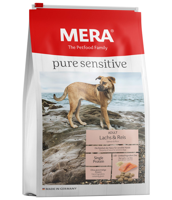 MERA® Trockenfutter pure sensitive Adult, Lachs & Reis