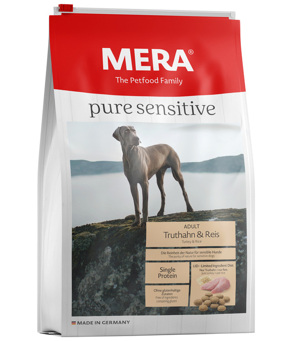 MERA® Trockenfutter pure sensitive Adult, Truthahn & Reis