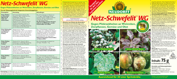 Neudorff Netz-Schwefelit® WG, 5 x 15 g