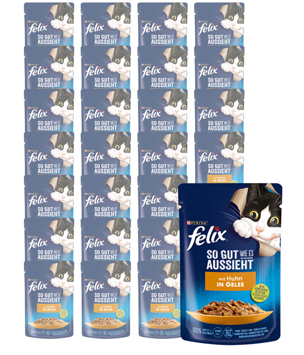 PURINA felix® Nassfutter für Katzen So gut wie es aussieht, 26 x 85 g