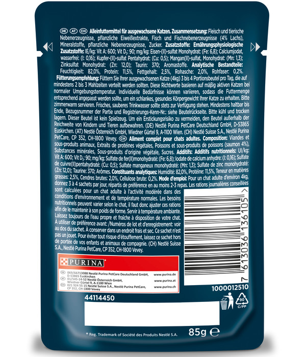PURINA GOURMET™ Nassfutter für Katzen Perle Genuss in Sauce, 26 x 85 g