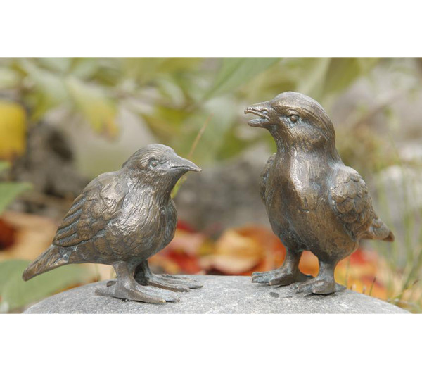 Rottenecker Bronzefigur Vogel 991306 auf Granit Stein 