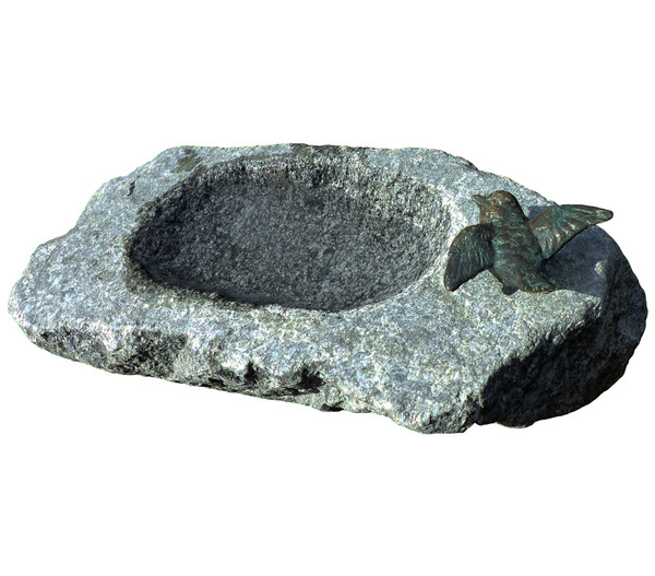 Rottenecker Granit-Vogeltränke, 35 x 15 x 25 cm
