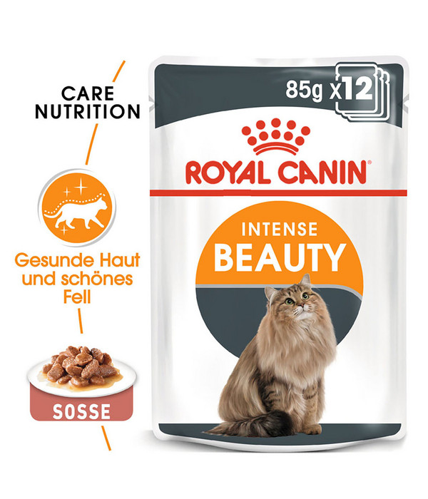 ROYAL CANIN® Nassfutter für Katzen Intense Beauty, 12 x 85 g