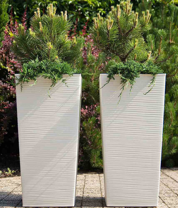 Siena Garden Kunststoff-Säule Eco Nizza, konisch, ca. B40/H75/T40 cm