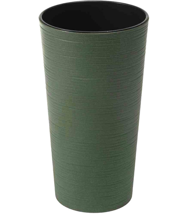 Siena Garden Kunststoff-Topf-Set ECO Lens, 2-teilig, konisch, ca. Ø25/H46,5 & Ø30/H57 cm