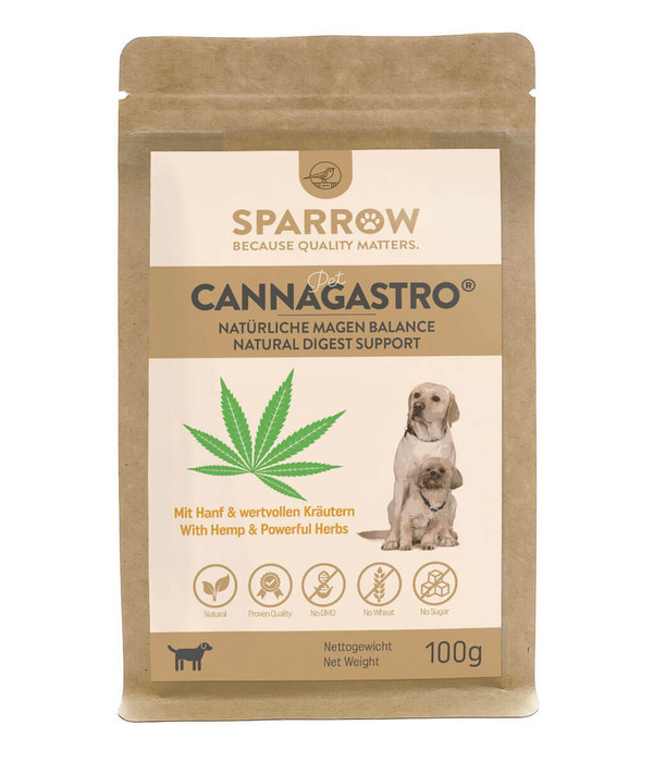 SPARROW Pet Ergänzungsfutter CannaGastro® für Hunde
