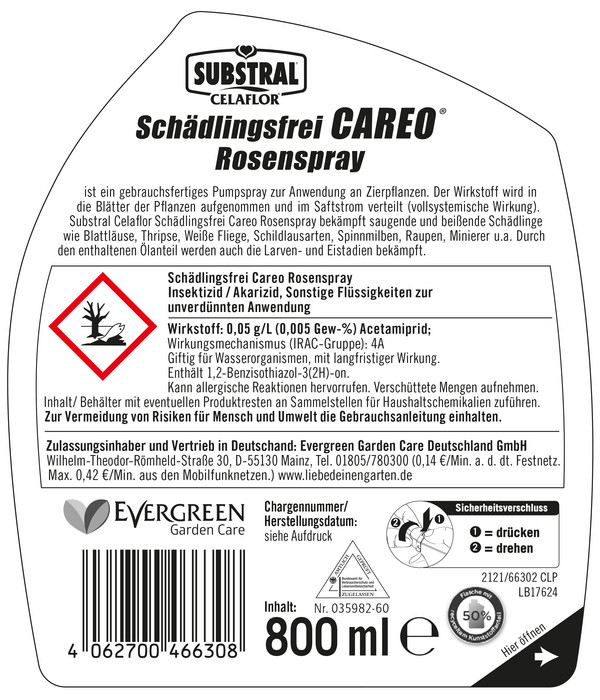 Substral® Celaflor® Schädlingsfrei Careo® Rosenspray, 800 ml