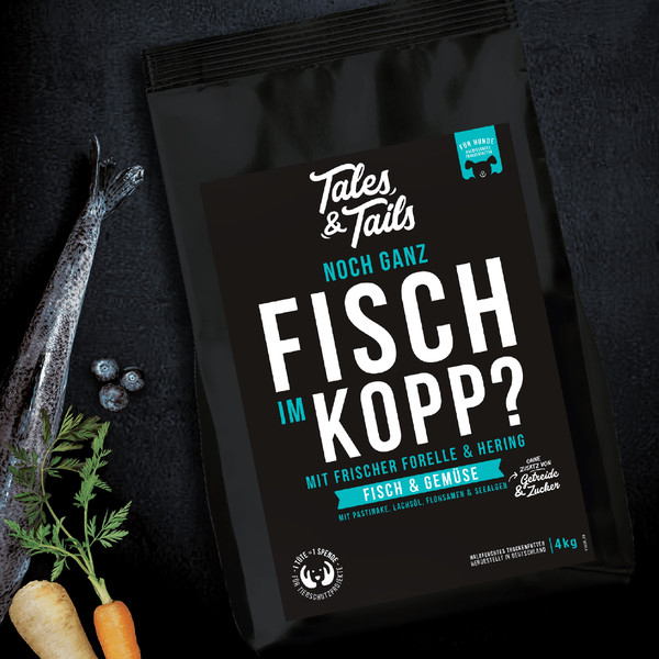 Tales & Tails Soft-Trockenfutter 'Noch ganz Fisch im Kopp'