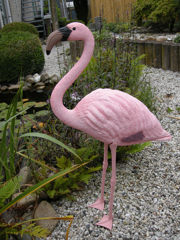 Ubbink Kunststoff-Flamingo, ca. B58/H91,5/T24 cm