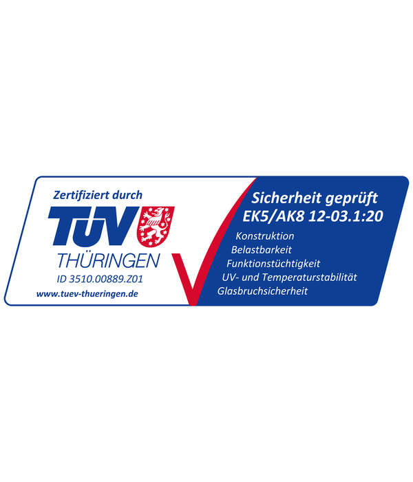 Vitavia Gewächshaus Orbit 11500, ESG/HKP, inkl. Fundament