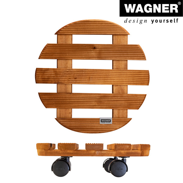 Wagner Pflanzroller Country Kastanie, Ø 30 cm