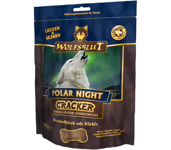 WOLFSBLUT Hundesnack Cracker Polar Night Rentier, 225 g