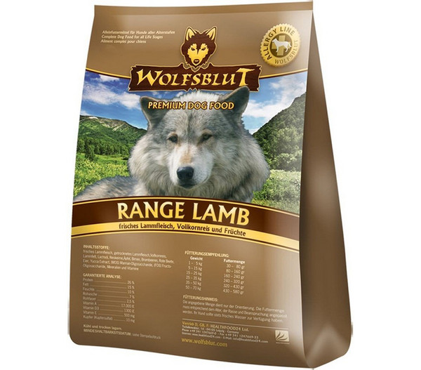 WOLFSBLUT Range Lamb Lamm, Reis & Früchte, Trockenfutter