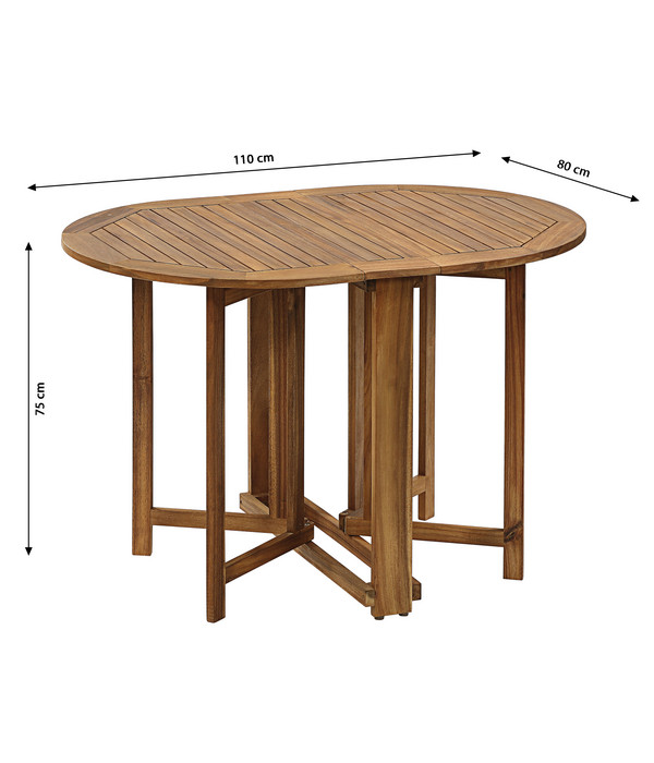 Tisch klappbar für Balkon/Camping Aluminium/Glas quadratisch/länglich Dehner 