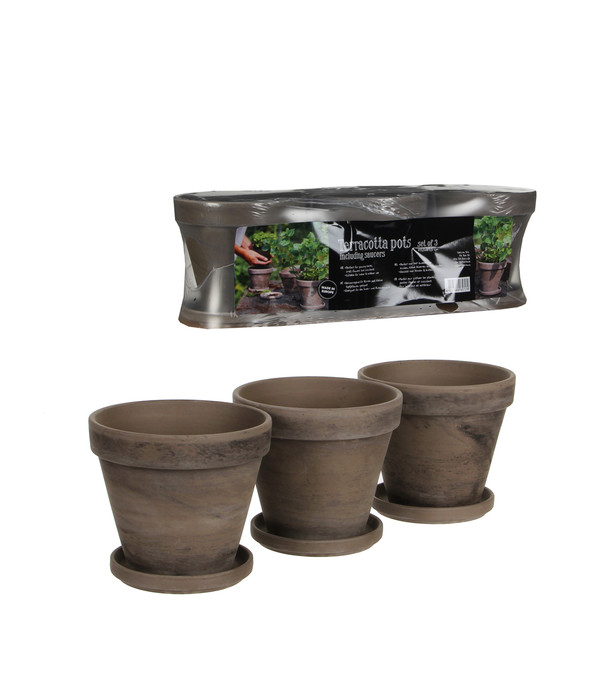 3 X Keramik Kräuter Pflanze Töpfe Kreide Brett Heim Küche Garten Pflanzgefäße
