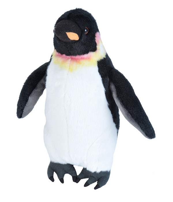 ca.30cm weiß Plüschtier Kaiser Pinguin Vogel Kuscheltier Stofftier grau 